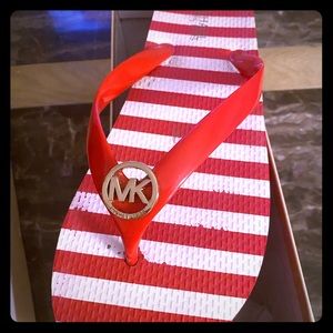 Michael kors flip flop women sandals with box